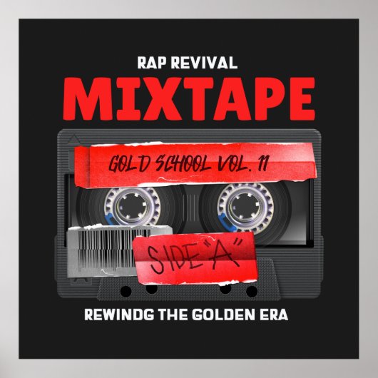 Poster Rap Revival Golden Era Mixtape (Devant)