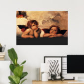 Poster Raphael Cherubs Sistine Madonna 2 Anges (Bureau à domicile)