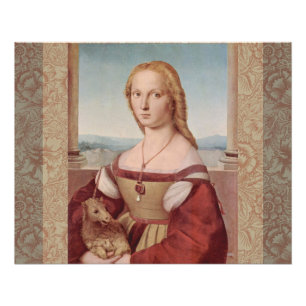 Poster Raphael Dame et la Licorne Classique beaux-arts