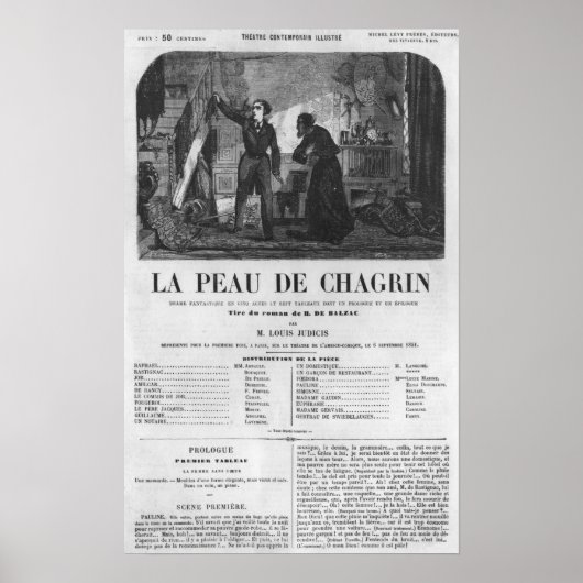 Poster Raphael de Valentin et le boutiquier (Devant)