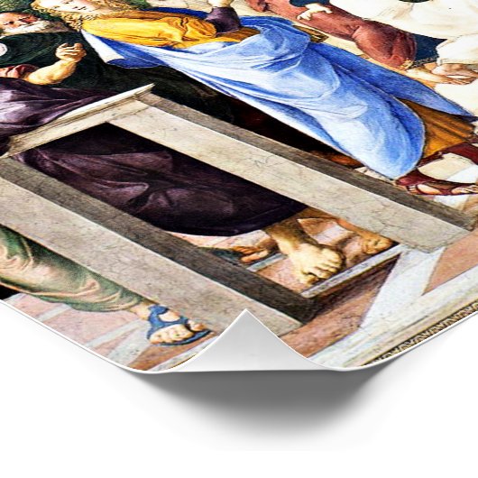 Poster Raphael - Différends du Saint Sacrement (Coin)