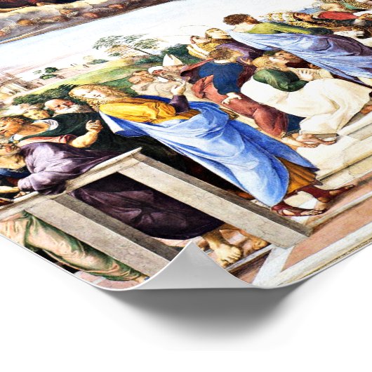 Poster Raphael - Différends du Saint Sacrement (Coin)