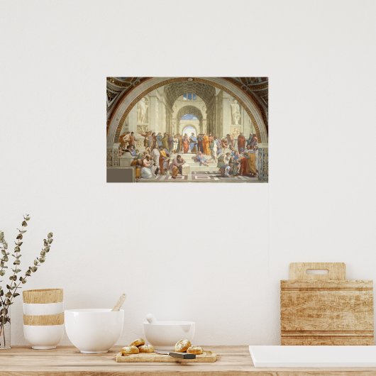 Poster Raphael - École d'Athènes (Cuisine)