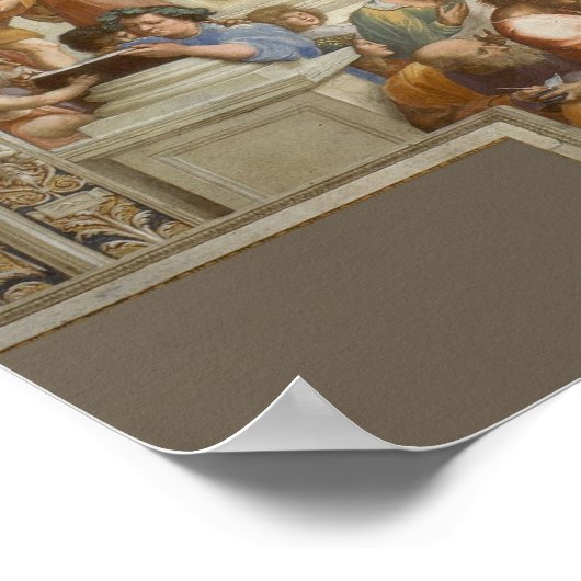 Poster Raphael - École d'Athènes (Coin)