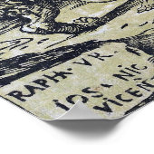 Poster Raphael - Hercules étranglant le lion néméen (Coin)