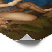 Poster Raphael - La Vierge à l'Enfant dans un pré (Coin)