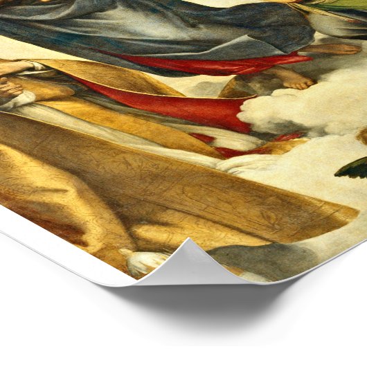 Poster Raphael - La Vierge Sixtine (Coin)