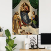 Poster Raphael - La Vierge Sixtine (Bureau à domicile)