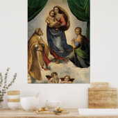 Poster Raphael - La Vierge Sixtine (Cuisine)