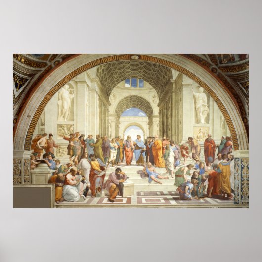 Poster RAPHAEL - L'école d'Athènes 1512 (Devant)
