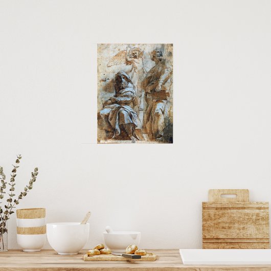 Poster Raphael - Les Prophètes Hosea Et Jonah (Cuisine)