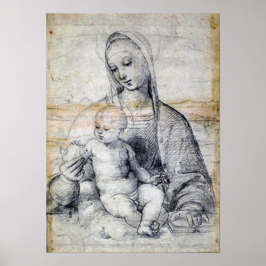Poster Raphael - Madone de la Grenade 1504 (Devant)