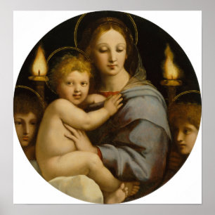Poster Raphael - Madonna Du Candelabra