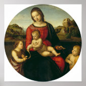 Poster Raphael - Marie Avec L'Enfant John Baptist Et Un S (Devant)