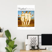 Poster Raphael Restauré Classique Les Trois Graces Peintu (Bureau à domicile)