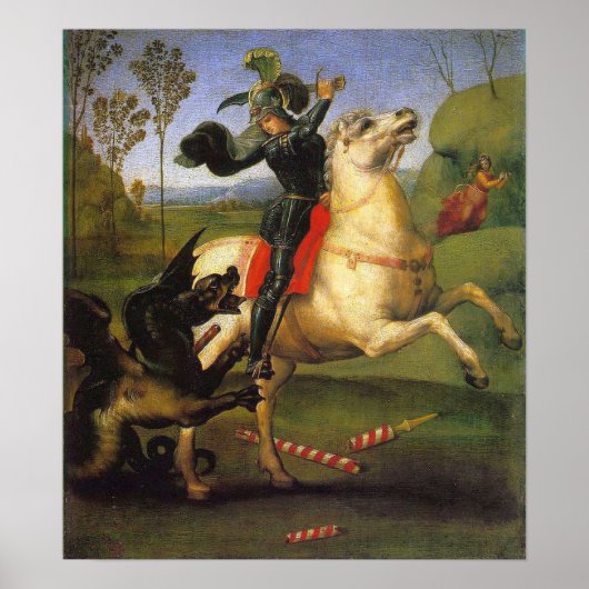 Poster Raphael - Saint George et le Dragon (Devant)