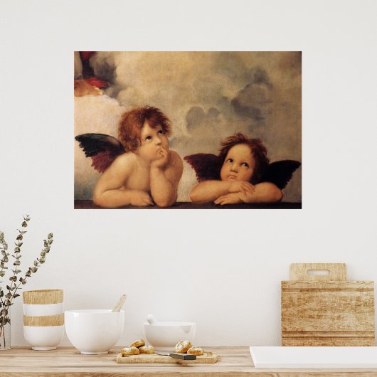 Poster Raphael,Sistine Cherub (Cuisine)
