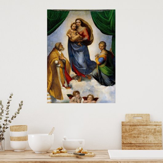 Poster Raphael Sistine Madonna (Cuisine)
