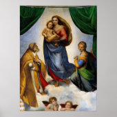 Poster Raphael Sistine Madonna (Devant)