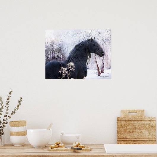 Poster "Raphael & Snowy Trees" (Cuisine)