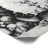 Poster Raphael - Trois Putti Devant Une Grande Garland (Coin)