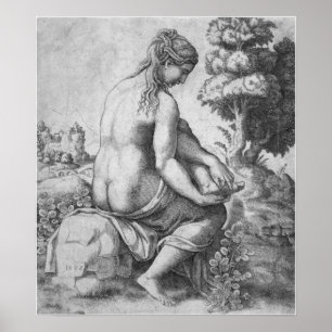 Poster Raphaël - Vénus retirant une épine de son pied