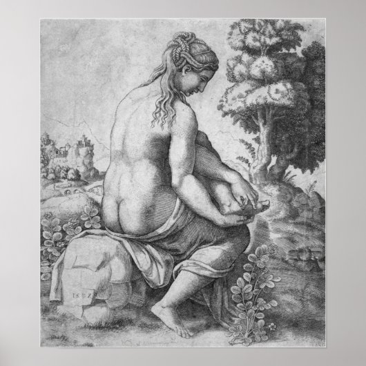 Poster Raphaël - Vénus retirant une épine de son pied (Devant)