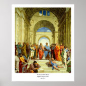 Poster Raphael's "The School of Athens" Détail vers 1511 (Devant)