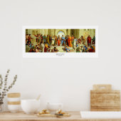 Poster Raphael's "The School of Athens" Détail vers 1511 (Cuisine)