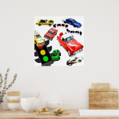 Poster Rapide, Cool, Voitures (Cuisine)