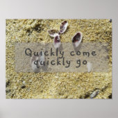 Poster Rapidement venir rapidement aller inspiration post (Devant)