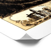 Poster Rapides de cèdre, carte panoramique IA - 1868 (Coin)