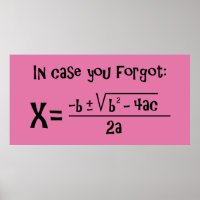 Rappel de formule quadratique