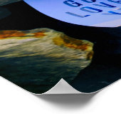 Poster Rappel de l'Amour de Dieu pour vous. Foi chrétienn (Coin)