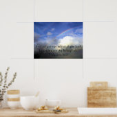 Poster rappel du verset de la bible arc-en-ciel (Cuisine)