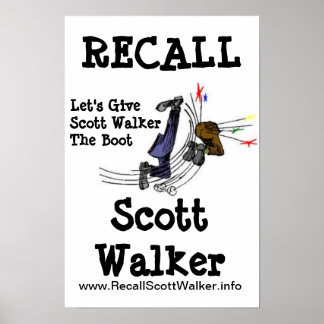 Poster Rappeler l'affiche de la manifestation Scott Walke