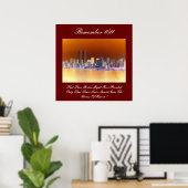 Poster rappelez-vous 9/11 (Bureau à domicile)