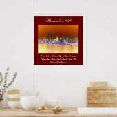 Poster rappelez-vous 9/11 (Cuisine)
