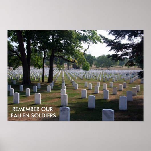 POSTER RAPPELEZ-VOUS DE NOS SOLDATS FALLEN (Devant)