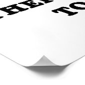 Poster Rappelez-Vous : Il N'Y A Que 4 Costumes Pour Garde (Coin)