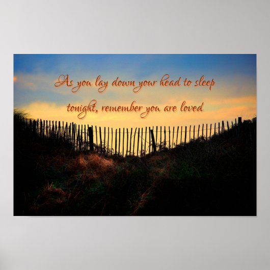 Poster Rappelez-vous que vous êtes aimé, Citation Inspira (Devant)