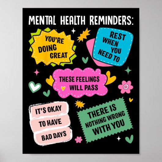 Poster Rappels de santé mentale  (Devant)