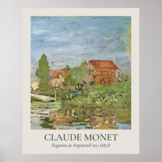 Poster Rapport Claude Monet Vintage Wall Art 4x5