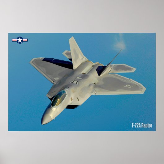 POSTER RAPTEUR F-22A (Devant)