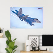 POSTER RAPTEUR F-22A (Bureau à domicile)