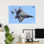 POSTER RAPTEUR F-22A (Bureau à domicile)