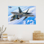 POSTER RAPTEUR F-22A (Cuisine)