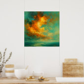 Poster Rapture Céleste Abstrait (Cuisine)