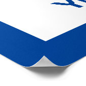 Poster Raquettes de ping-pong de ping-pong et bleu boule (Coin)