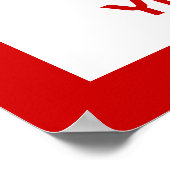 Poster Raquettes de ping-pong de table et boule noir, rou (Coin)